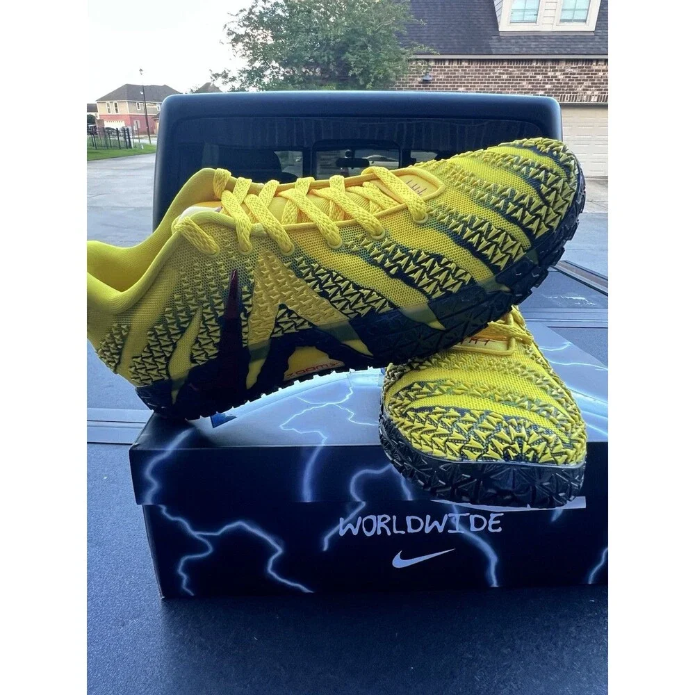 Nike Ja 3 'Let Me Be Ja' Yellow/University Red Shoes Men's size 12.5, HF2793-702